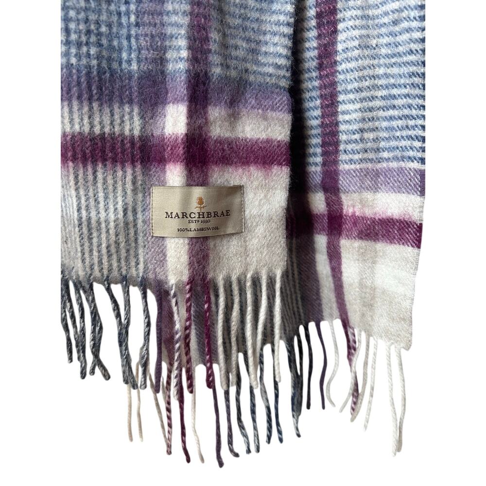 Marchbrae Scottish Lambswool Tartan Plaid Scarf Fall One Size Heritage Wool
